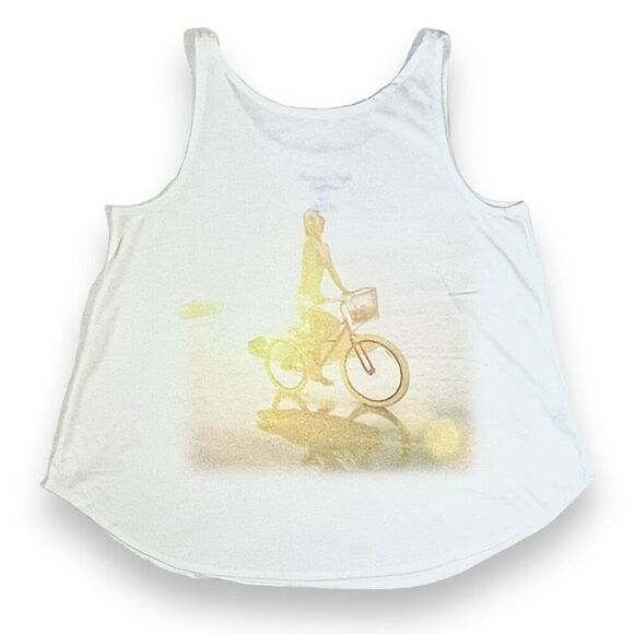 American Eagle Outfitters Cycling Woman Graphic Tank Sz S - Picture 1 of 11
